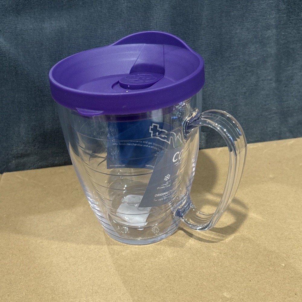 Clear & Colorful Lidded Made in USA Double Walled Insulated‎ Tumbler Travel Cup